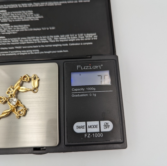 Ross Simons Gold Plate Sterling silver CZ HEART Stetsons Tennis Bracelet 7.5" - Picture 9 of 10